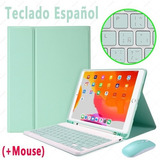 Capa De Teclado Para iPad 7/8 De 10,2 Polegadas Com Ñ [u]