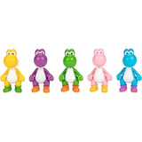 Yoshi 5 Pack De Colores Super Mario Bros Jakks Pacific