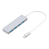 Hub Usb Tipo C Multiplicador 4 Puertos Zapatilla Pc Laptop