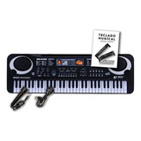 Organo Teclado Musical Infantil Microfono Mq6106 5 Octavas