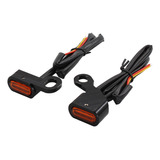 1 Par De Luces Indicadoras Led Compatible Con Negro Naranja