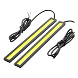 Kit Fita Barra Drl Farol Aux Led Super Branco 12v 17cm Par