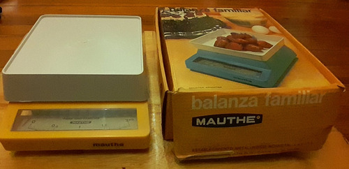 Balanza Cocina Familiar Mauthe New Old Stock Vintage Adorno