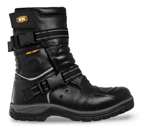 Botas Biker Hombre Motociclista Chopper Workland 2.0 Negro