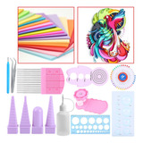 N 11 Unidades/conjunto Kit Completo Quilling Board Diy