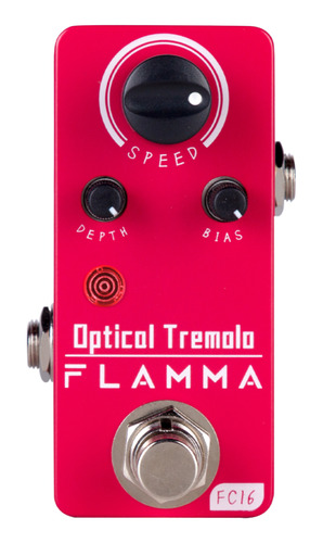 Pedal Mini Tremolo Para Guitarra Eléctrica Flamma Fc16