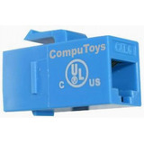 Zurj46 Keystone Union Lan Cat6 Azul Rj45 Computoys