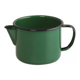 Caneca Esmaltada 1 Litro Leiteira Bico P/ Ferver Ewel Verde