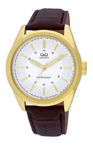 Q266j101y - Reloj Q&q P/c Dorado Hombre