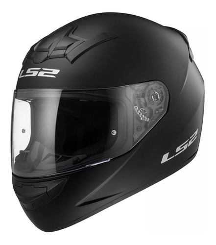 Casco Integral Moto Ls2 352 Rookie Solid Negro Mate - Gaona!