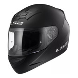 Casco Integral Moto Ls2 352 Rookie Solid Negro Mate - Gaona!