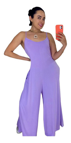 Palazzo Jumpsuit Brush Algodón Unitalla