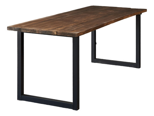 Mesa Industrial Hierro Y Madera 200x120x75 