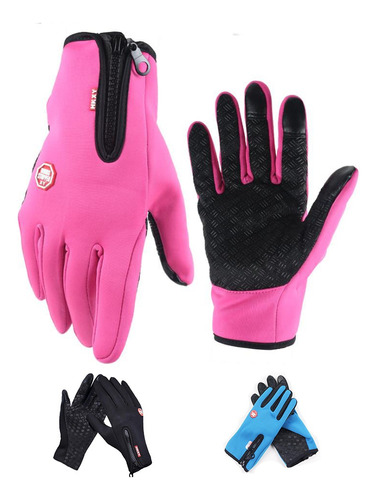 Guantes Touch Celular Impermeables Termicos Motocicleta Full