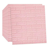 10pcs Pegatina Pared Patron Ladrillo Papel Tapiz 3d 70x77cm