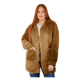 Casaco Sobretudo Teddy Ted Feminino Com Capuz Moda Inverno