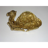 Saboneteira Escultura De Camelo Em Bronze Maciço Antiga