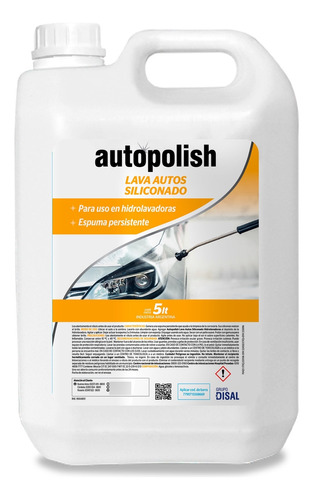 Autopolish Lava Autos Siliconado (hidrolav) 5 Lt