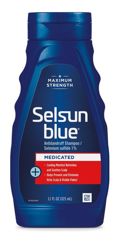 Selsun Blue 11 Onzas 325 Ml Azul 