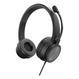 Headset Com Microfone Integrado Usb-a Geonav - Preto