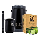 Kit Tereré Garrafa 2,5l Cuia Bomba Inox Mola Erva Old Barn