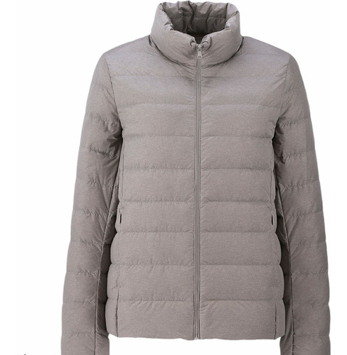 Campera Uniqlo Ultra Light Down Jacket Mujer Gris 07 Orig