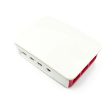 Gabinete Carcasa Raspberry Pi 4 Oficial Blanco Rojo Abs M1