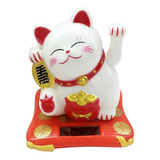 Adorno De Coche Maneki Neko, Color Blanco