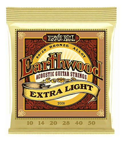 Ernie Ball Earthwood Extra Light Cuerdas Para Guitarra