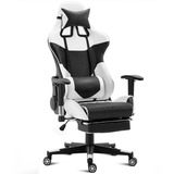 Silla De Oficina Con Estilo De Carreras Costway,