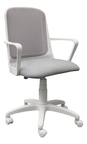 Silla Oficina Giratoria Escritorio Fresa Blanca Plástica Env