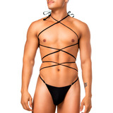 Sunga Calcinha Masculina Ricok Thong Fio Dental Shibari