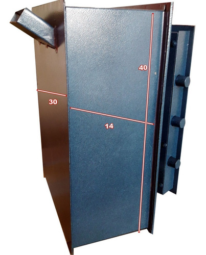 Caja Fuerte Recaudadora Buzon Invertido 30x40x14 Cm Empotrar
