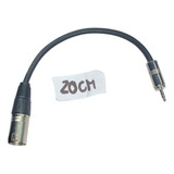 Cable Adaptador Audio Miniplug A Canon Xlr Macho 20cm