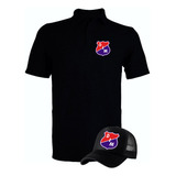 Camiseta Tipo Polo Dim Medellin Obsequio Gorra Serie Black