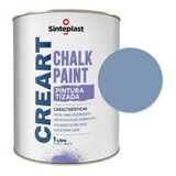 Creart Chalk Pintura A La Tiza Sinteplast 1l Laca Mate Azul Medianoche