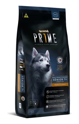 Ração Special Dog Prime Sênior 7+ Cão Méd/grande Frango 15kg