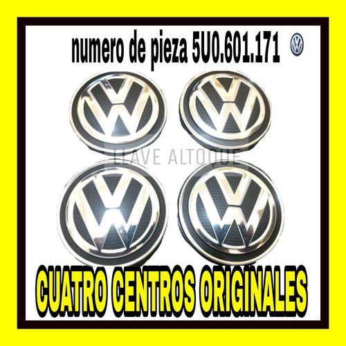 Cuatro Centros De Llanta Originales Suran Fox Goltrend 55mm