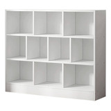 Organizador De 10 Cubos, Librero Para Oficina Multifuncional Color Blanco