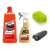 Kit Combo De Lavado Auto Sonax Completo - Shampoo + Cera 