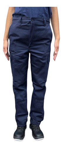 Pantalón Cargo Sb Gabardina Con Refuerzo