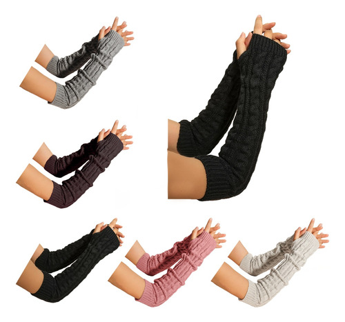 Guantes Invierno Mujer Guantes Largos Sin Dedos Para Mujer