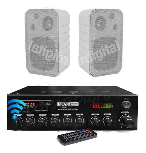 Combo Música Funcional Consola Bluetooth Usb Sd Rca+2 Bafles