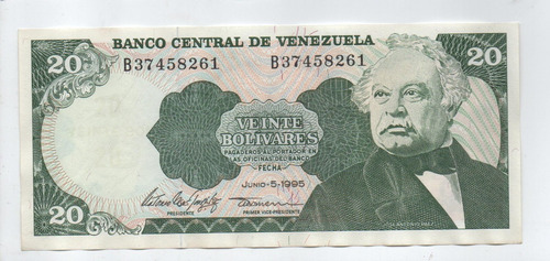 Venezuela 20 Bolivares 1995