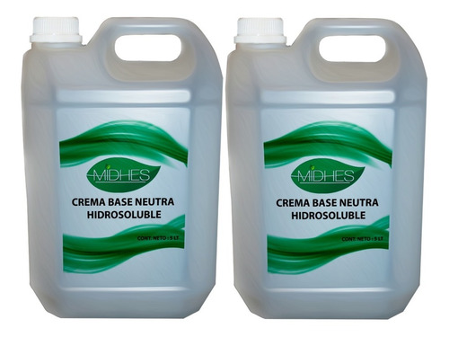 Crema Base Neutra Hidrosoluble X 10 Lts 100 % Natural Midhes