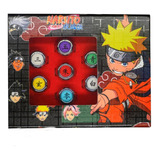 Conjunto Anéis Naruto Akatsuki 10pcs + Corrente