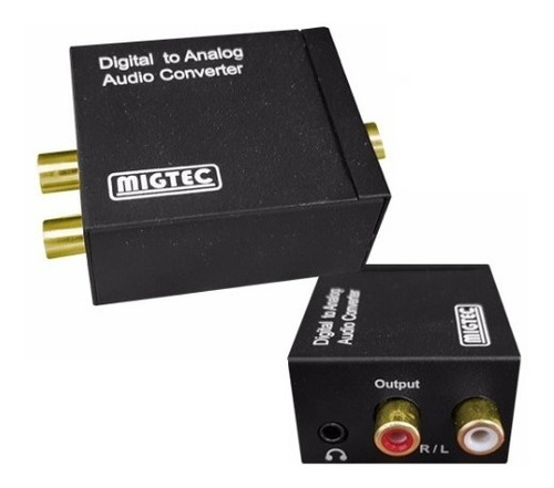 Conversor Áudio Óptico Coaxial P/analógico Rca Saí-p2 Dk201