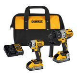 Kit Taladro Percutor + Atornillador Dewalt 20v Brushless 