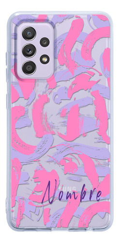 Funda Para Galaxy Pintura Manchas Para Mujer  Con Tu Nombre