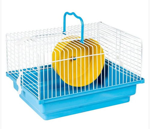 Gaiola Para Hamster Pequeno Jel Plast Azul